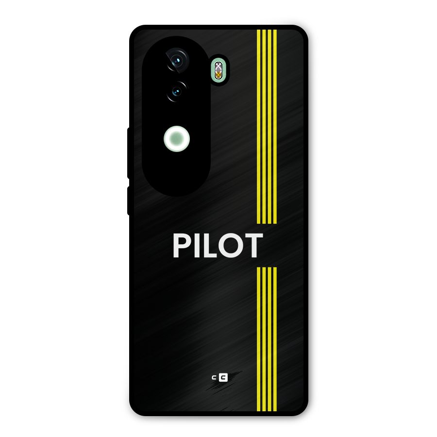 Pilot Stripes Metal Back Case for iQOO Z9s