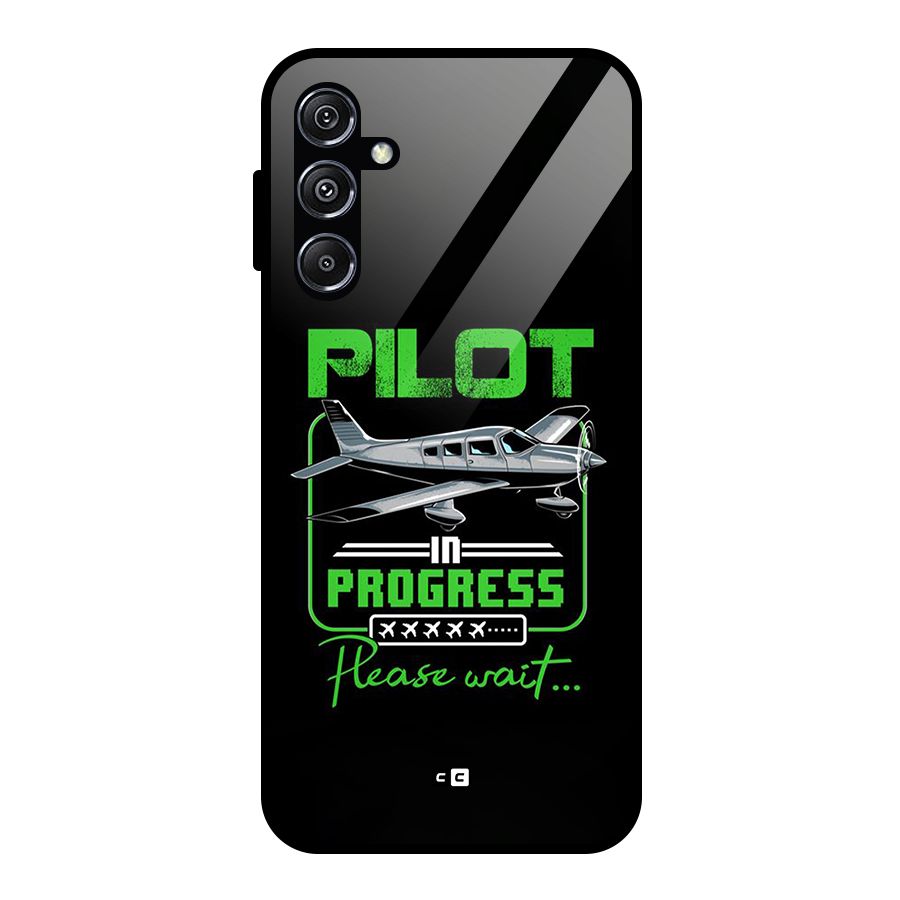 Pilot in Progress Glass Back Case for Galaxy M34 5G