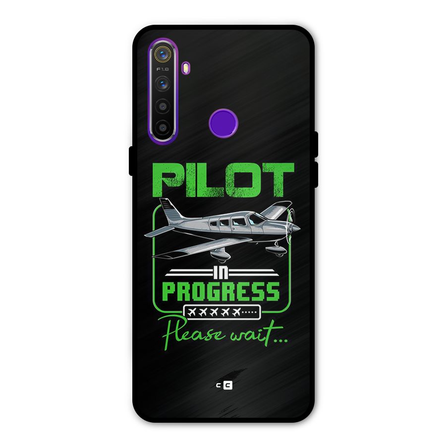 Pilot in Progress Glass Back Case for Realme 5s