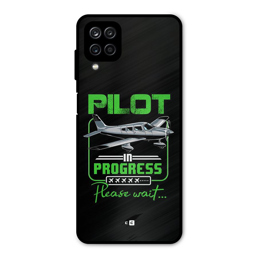 Pilot in Progress Metal Back Case for Galaxy A12