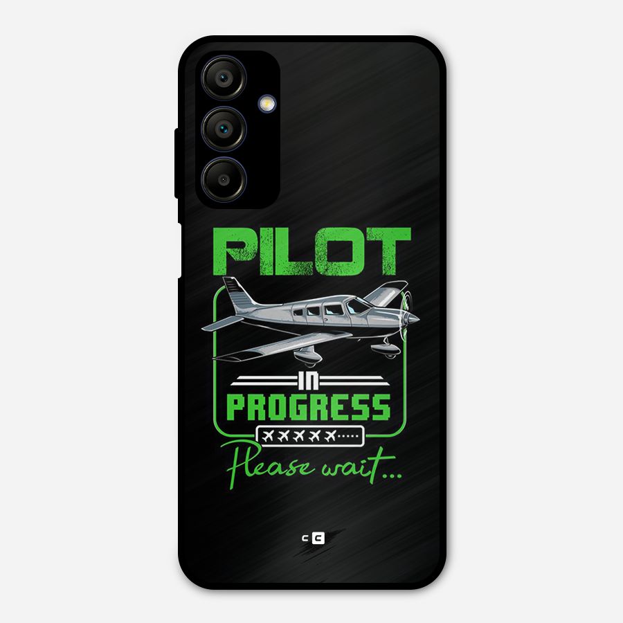 Pilot in Progress Metal Back Case for Galaxy A15 5G