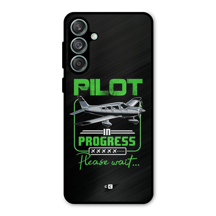 Pilot in Progress Metal Back Case for Galaxy M55 5G