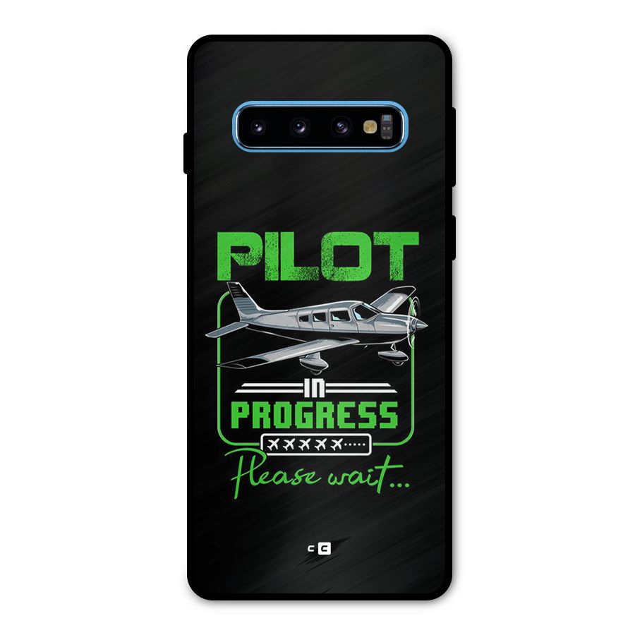Pilot in Progress Metal Back Case for Galaxy S10
