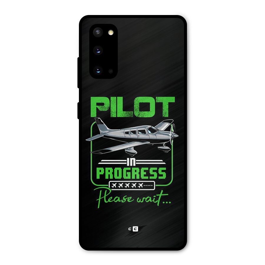Pilot in Progress Metal Back Case for Galaxy S20