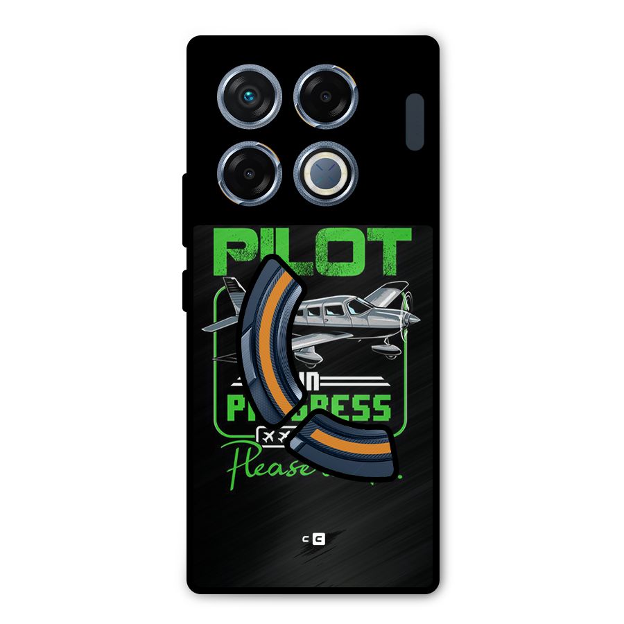 Pilot in Progress Metal Back Case for Infinix GT 20 Pro