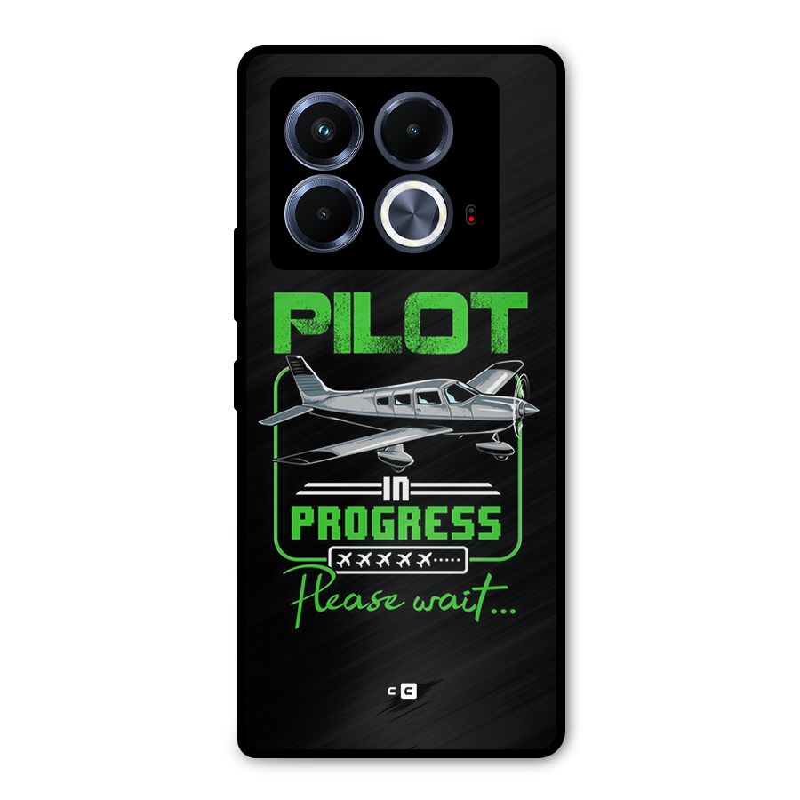 Pilot in Progress Metal Back Case for Infinix Note 40 5G