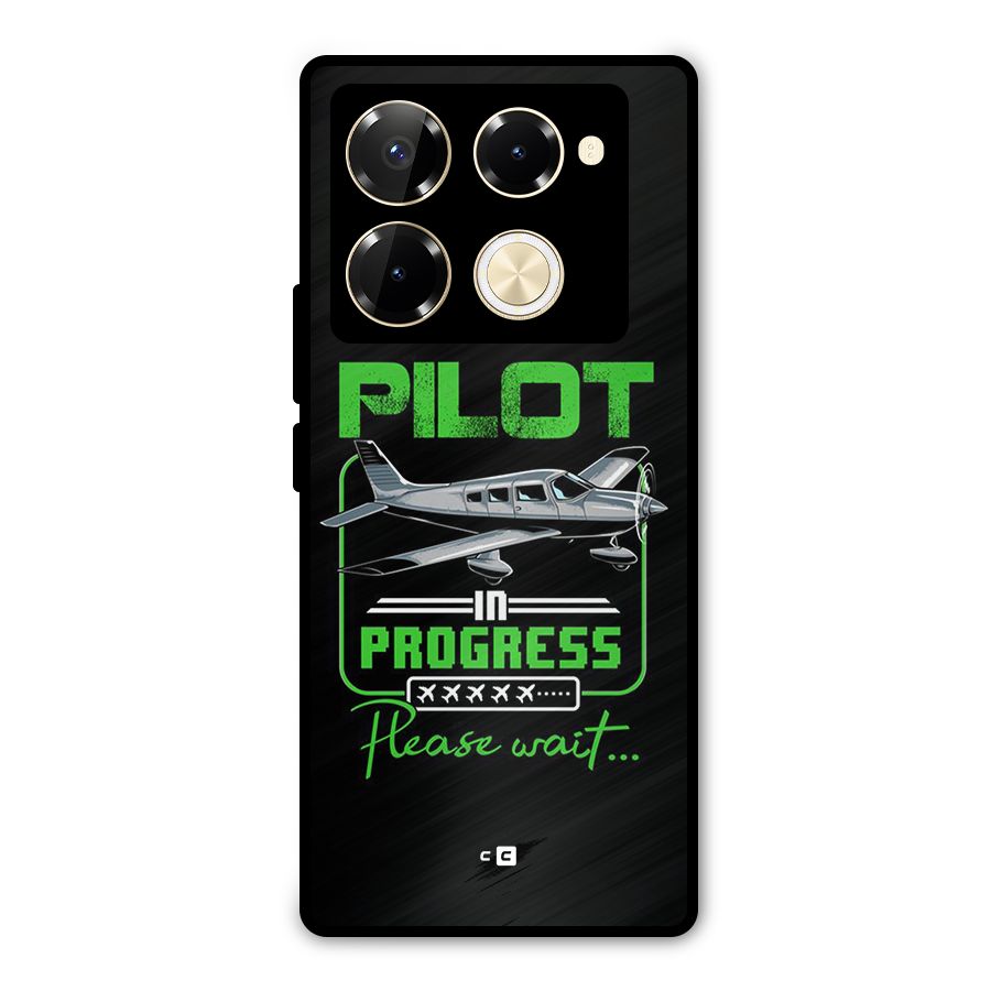 Pilot in Progress Metal Back Case for Infinix Note 40 Pro Plus