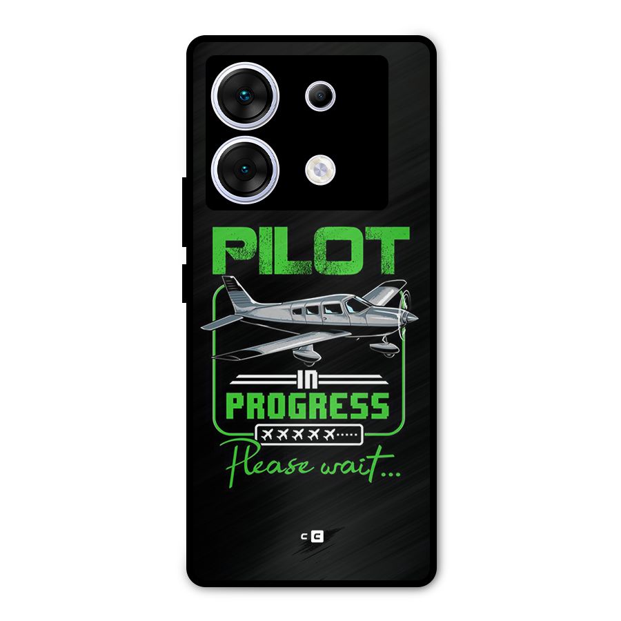 Pilot in Progress Metal Back Case for Infinix Zero 30 5G