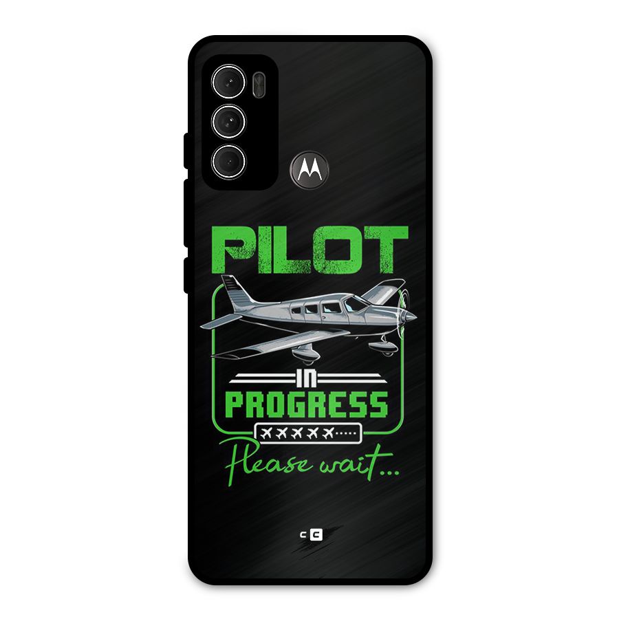 Pilot in Progress Metal Back Case for Moto G60