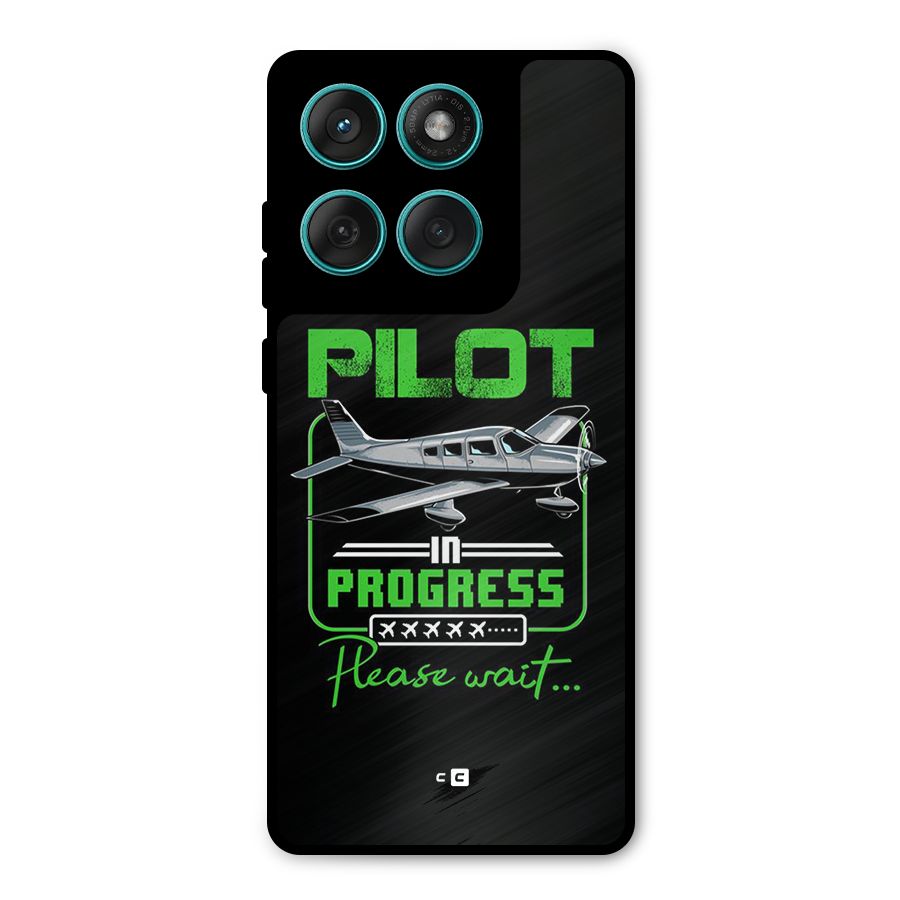 Pilot in Progress Metal Back Case for Motorola Edge 60 Fusion