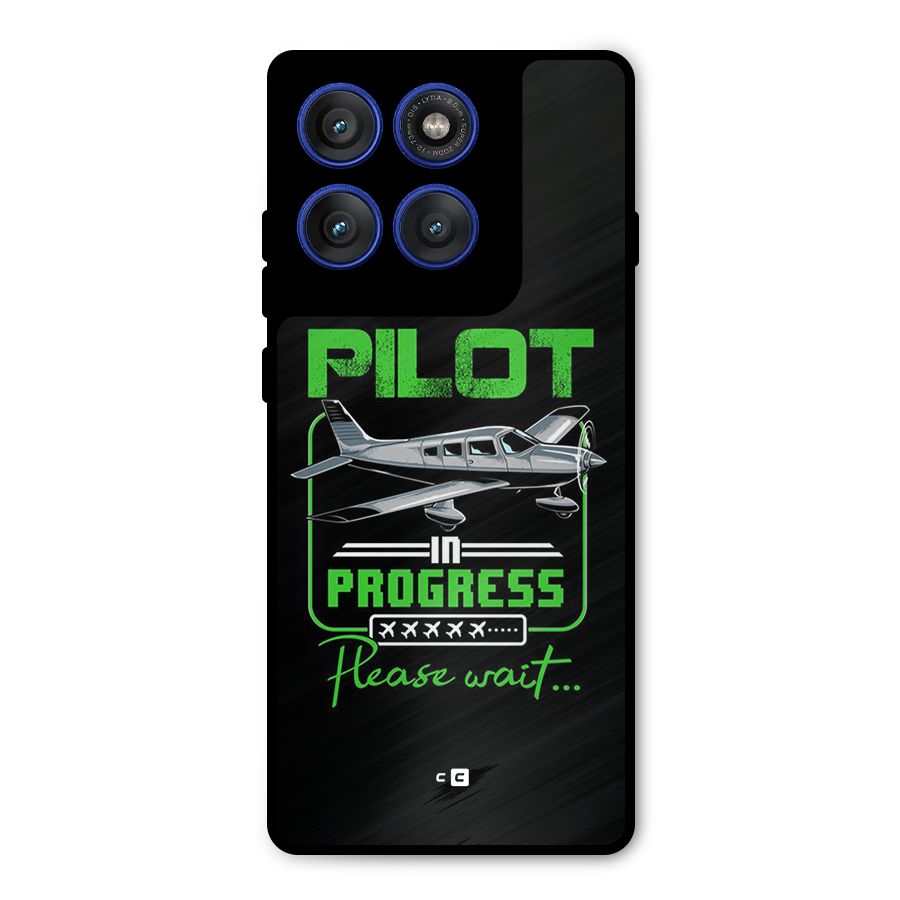 Pilot in Progress Metal Back Case for Motorola Edge 60 Pro