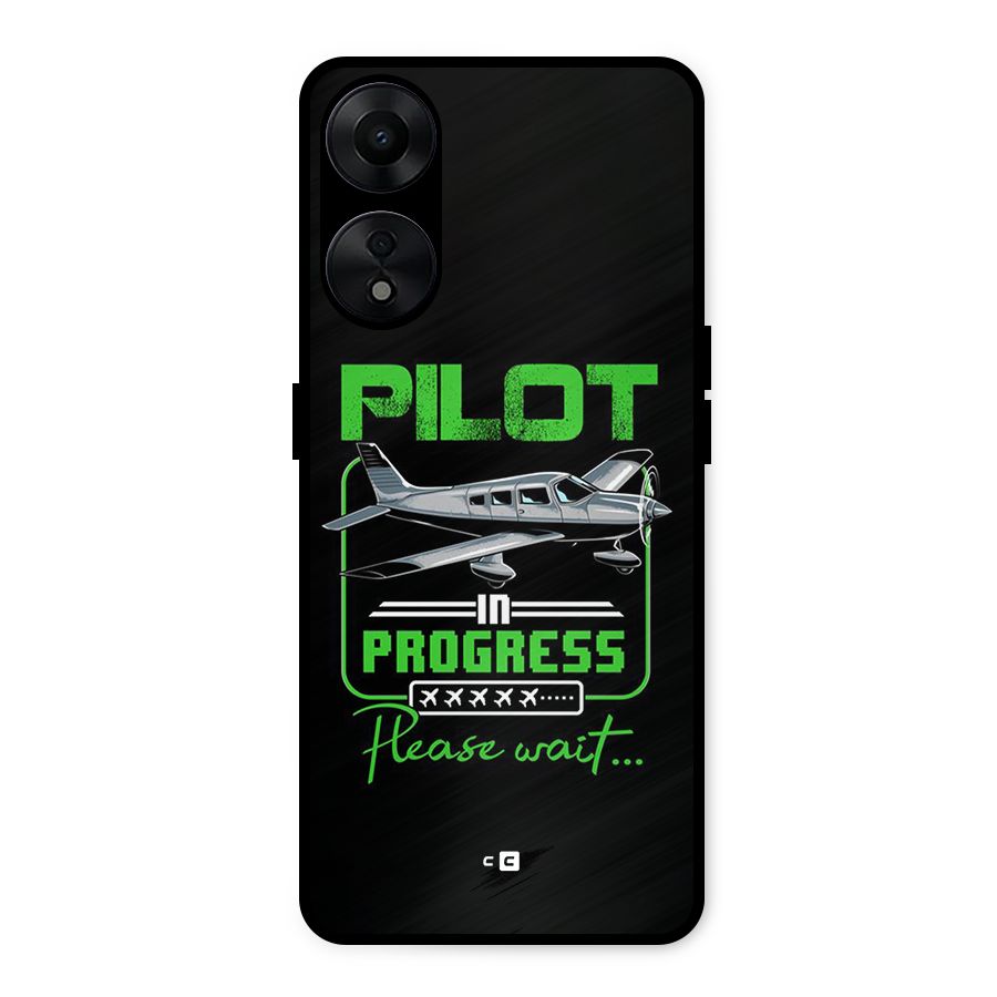 Pilot in Progress Metal Back Case for Oppo A78 5G