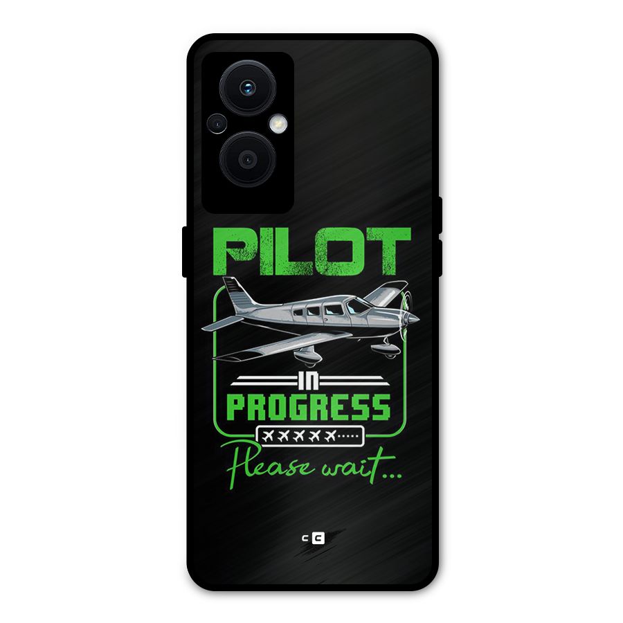 Pilot in Progress Metal Back Case for Oppo F21s Pro 5G