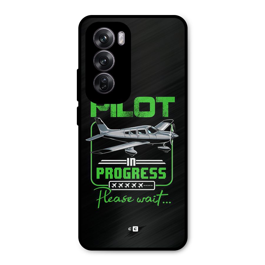 Pilot in Progress Metal Back Case for Oppo Reno12 Pro