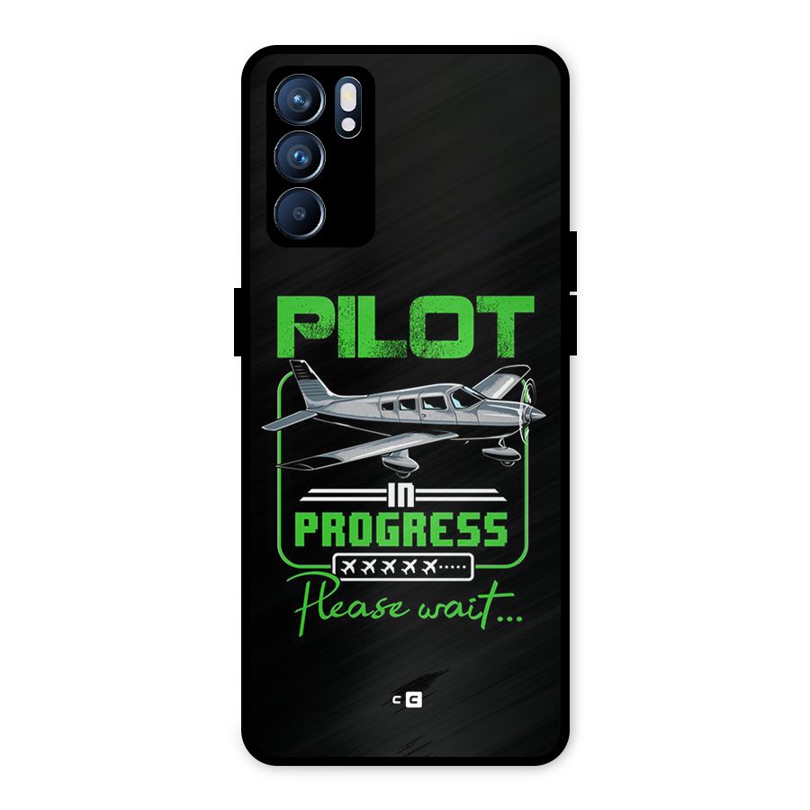 Pilot in Progress Metal Back Case for Oppo Reno6 5G