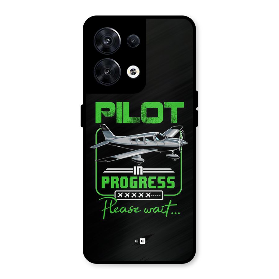 Pilot in Progress Metal Back Case for Oppo Reno8 5G