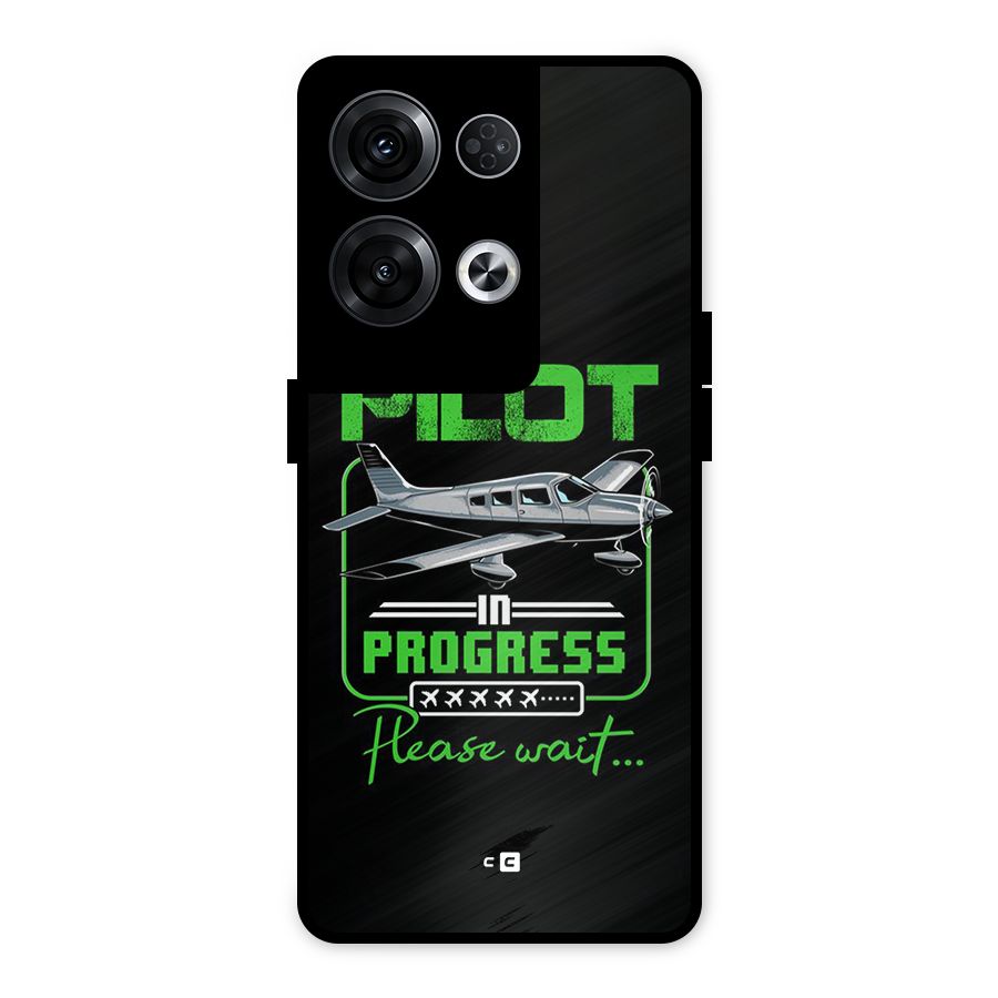 Pilot in Progress Metal Back Case for Oppo Reno8 Pro 5G