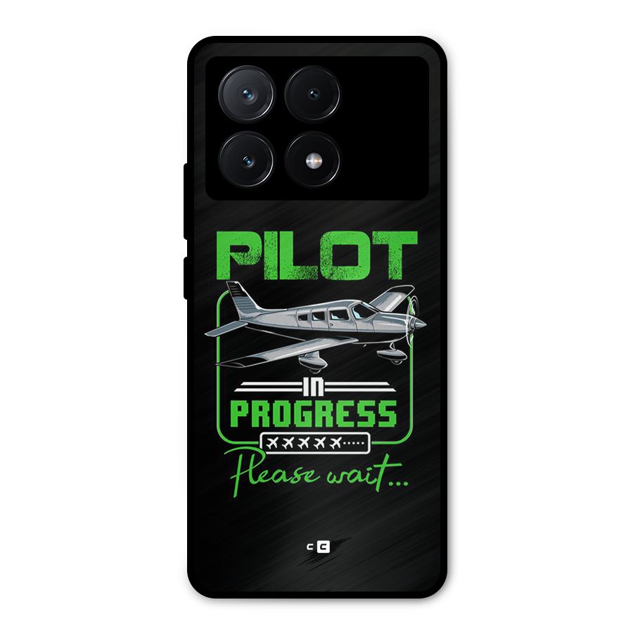 Pilot in Progress Metal Back Case for Poco X6 Pro