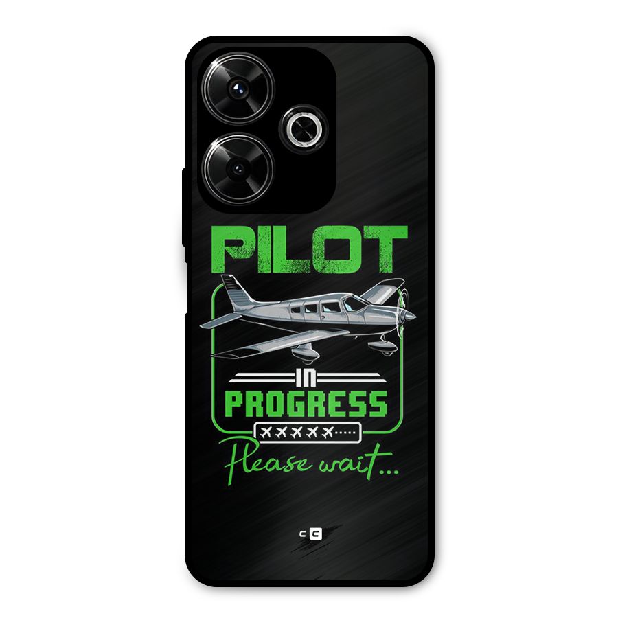 Pilot in Progress Metal Back Case for Redmi 13 5G