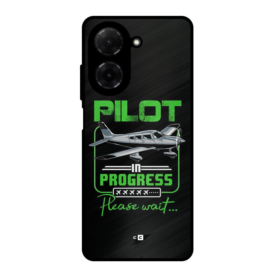 Pilot in Progress Metal Back Case for Redmi A5 4G
