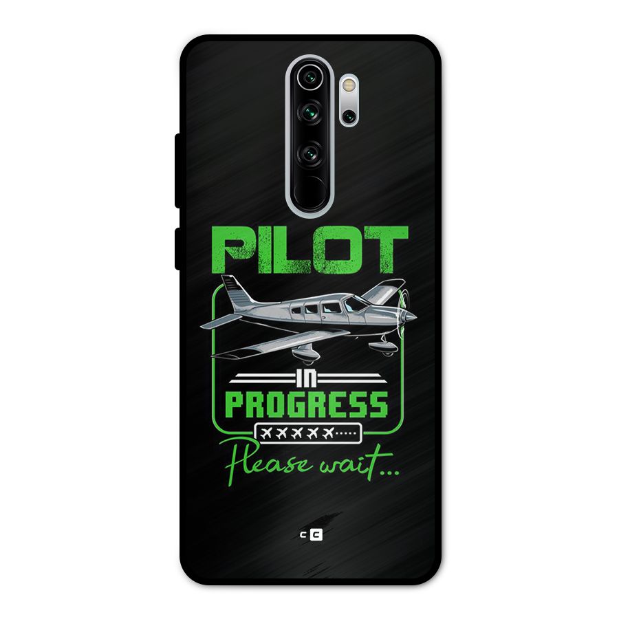 Pilot in Progress Metal Back Case for Redmi Note 8 Pro