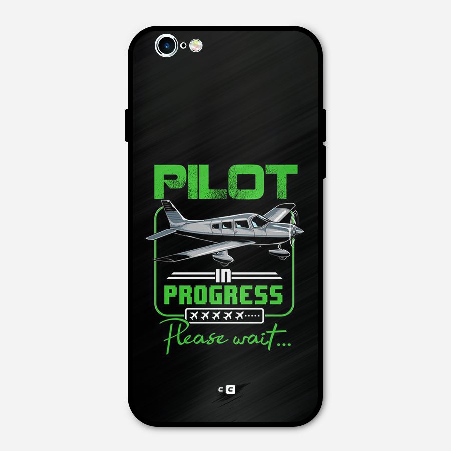 Pilot in Progress Metal Back Case for iPhone 6 6s