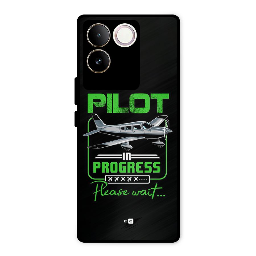 Pilot in Progress Metal Back Case for iQOO Z7 Pro