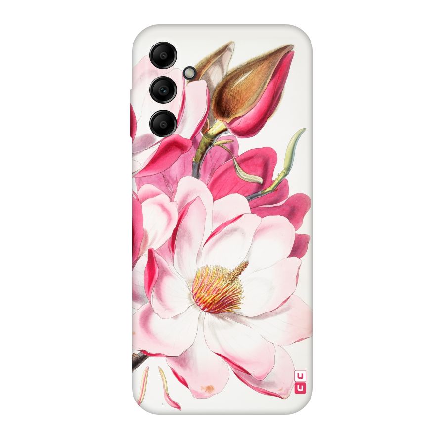 Pink Beautiful Flower Original Polycarbonate Back Case for Galaxy A14 5G