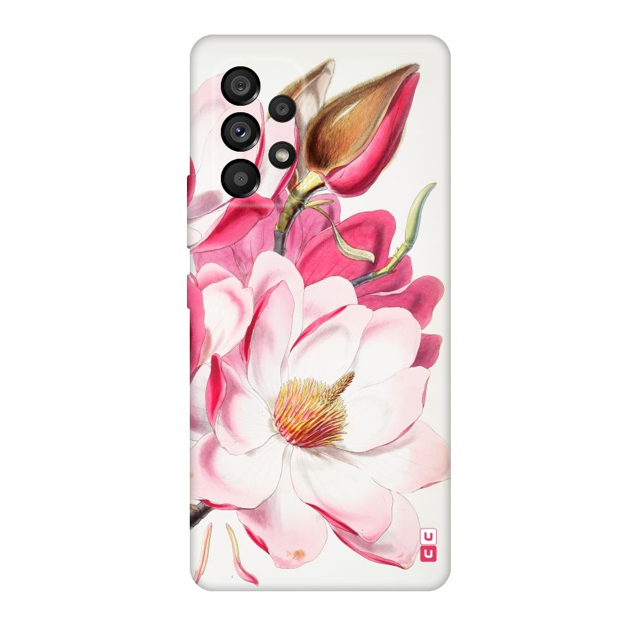 Pink Beautiful Flower Original Polycarbonate Back Case for Galaxy A53 5G