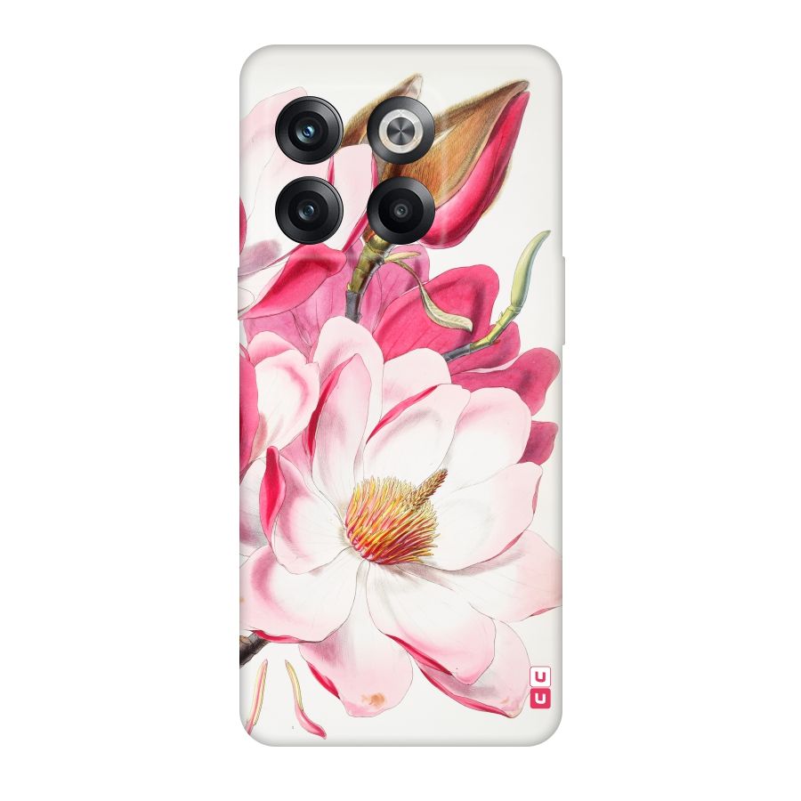 Pink Beautiful Flower Original Polycarbonate Back Case for OnePlus 10T