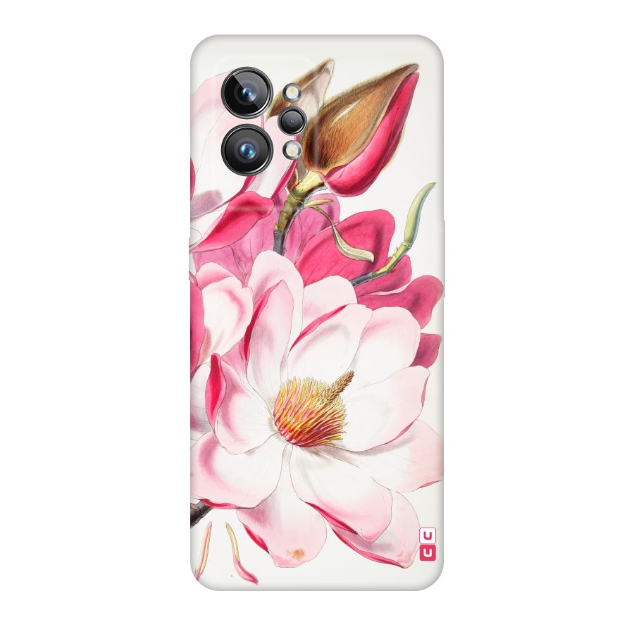 Pink Beautiful Flower Original Polycarbonate Back Case for Realme GT2 Pro