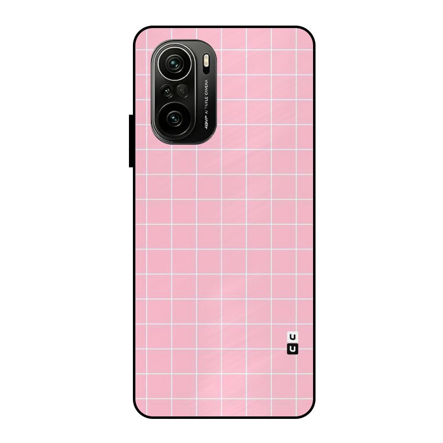 Pink Checks Metal Back Case for Mi 11X Pro