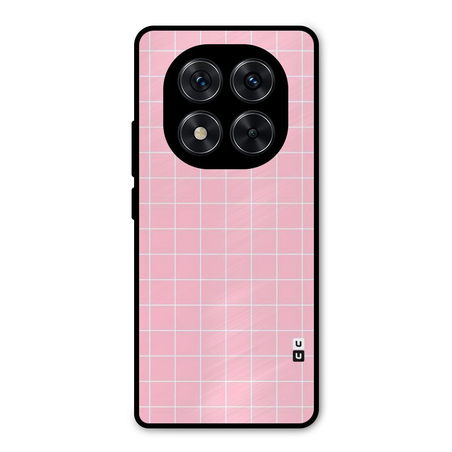 Pink Checks Metal Back Case for Redmi Note 14 Pro 5G