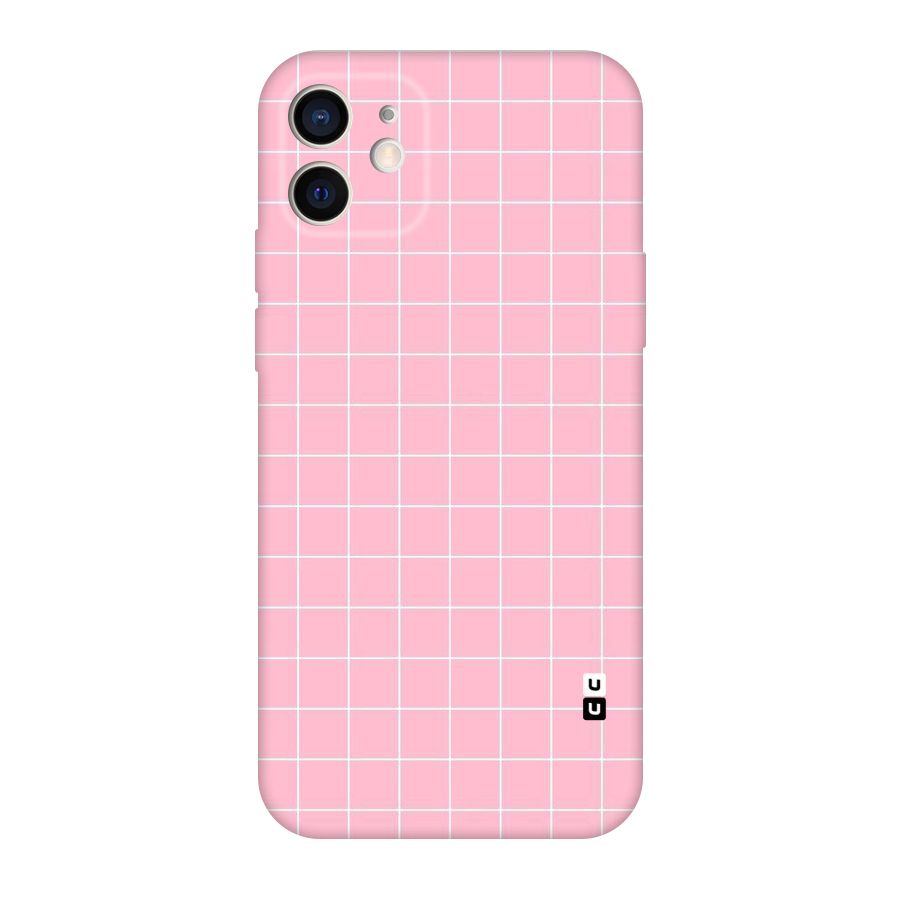 Pink Checks Original Polycarbonate Back Case for iPhone 12