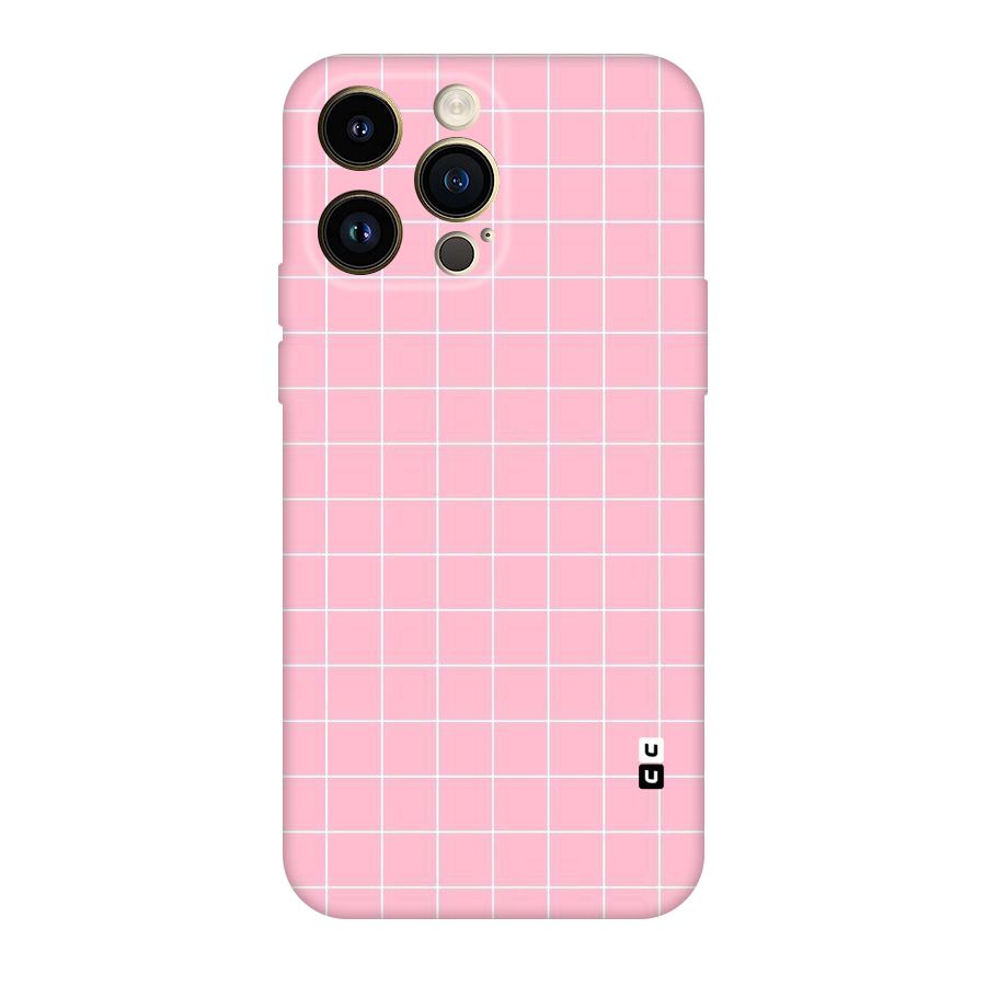 Pink Checks Original Polycarbonate Back Case for iPhone 14 Pro Max