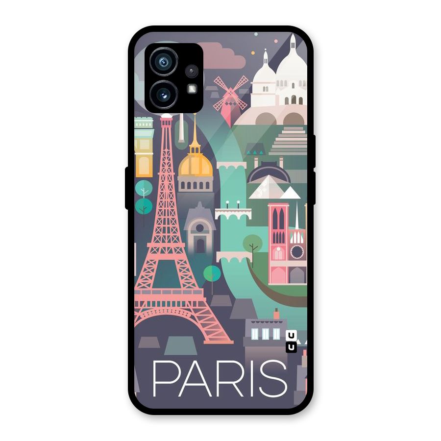 Pink Cute Tower Glass Back Case for Nothing Phone 1