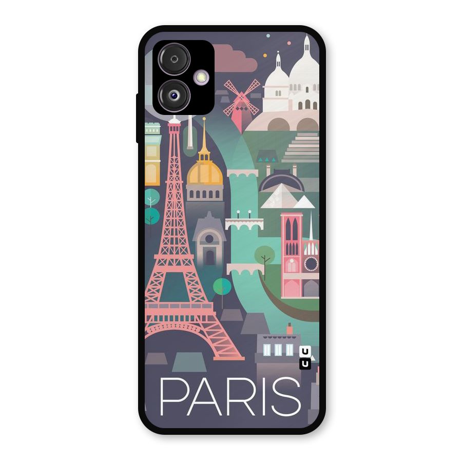 Pink Cute Tower Metal Back Case for Galaxy F14