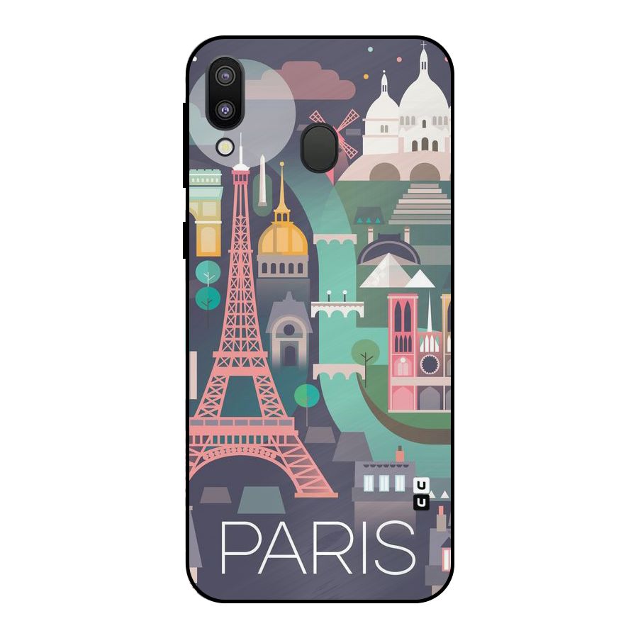 Pink Cute Tower Metal Back Case for Galaxy M20