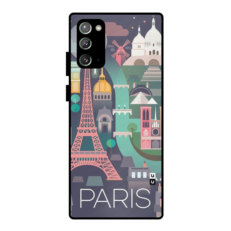 Pink Cute Tower Metal Back Case for Galaxy Note 20
