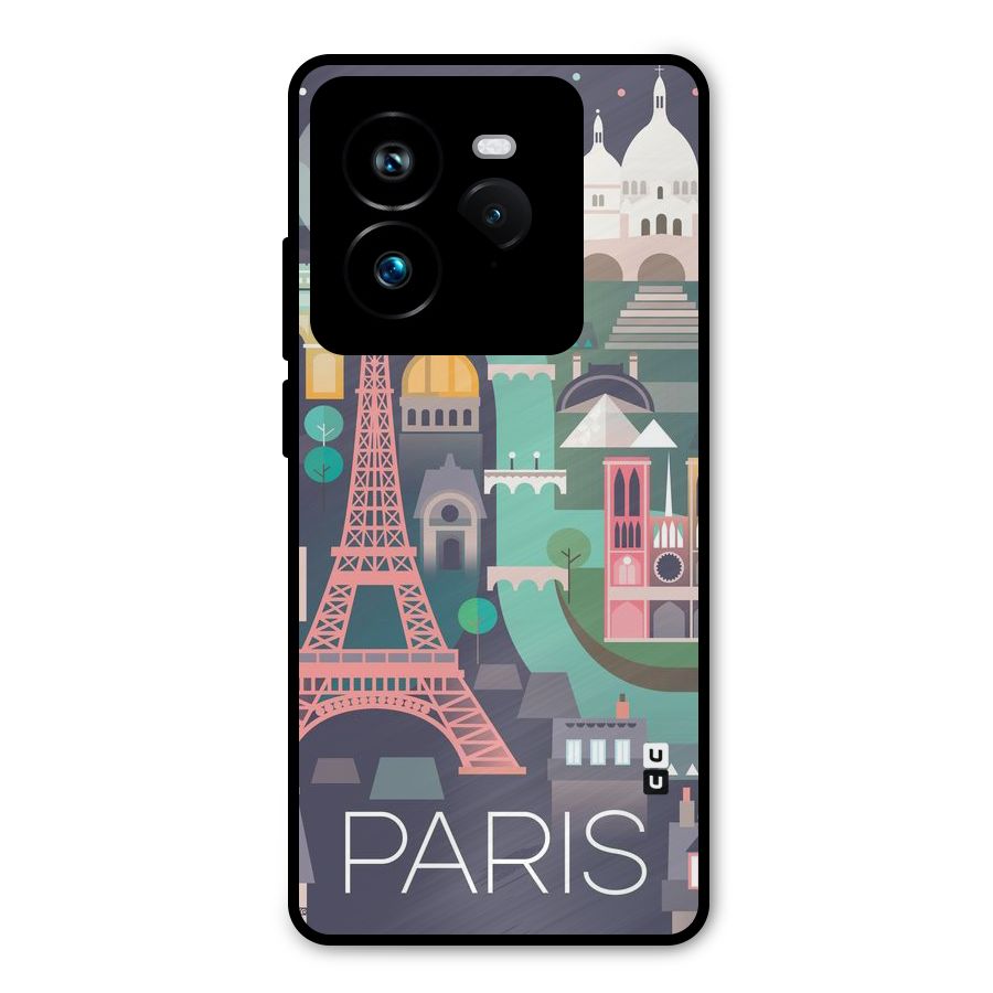 Pink Cute Tower Metal Back Case for Realme GT 7 Pro