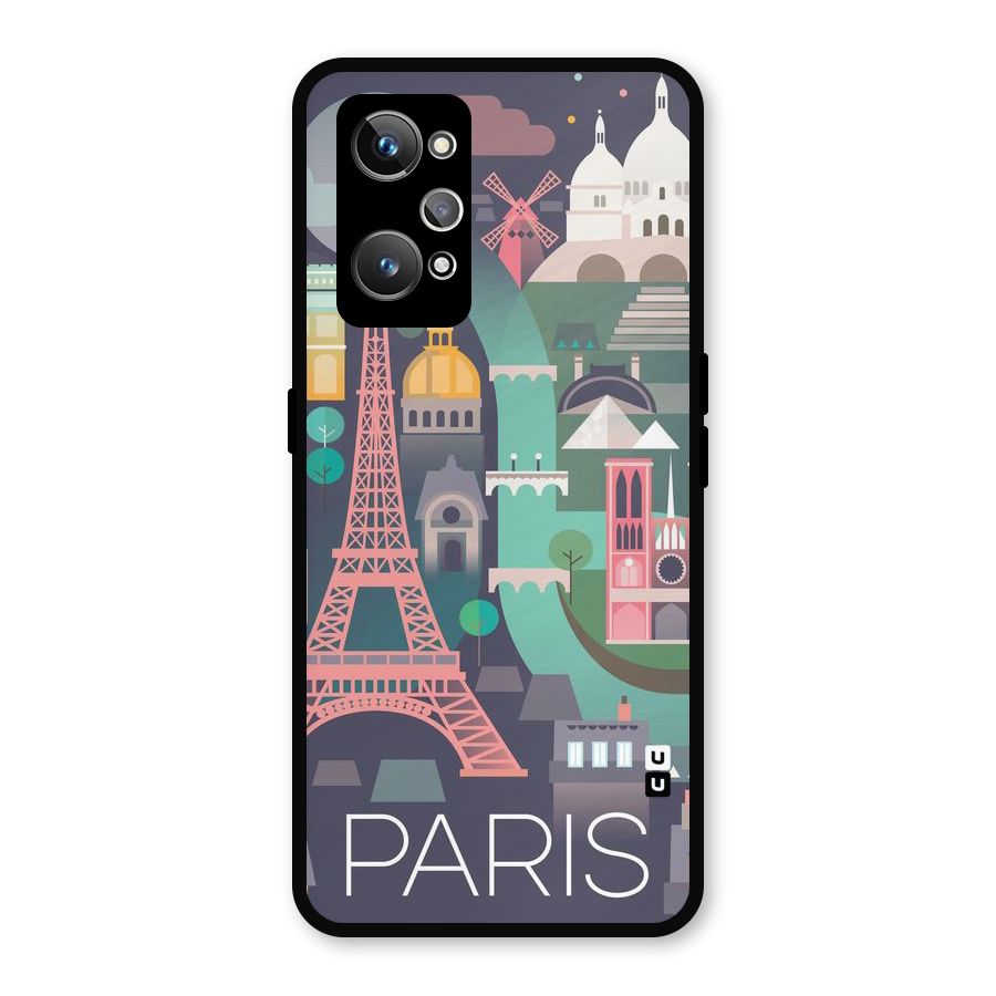 Pink Cute Tower Metal Back Case for Realme GT Neo2