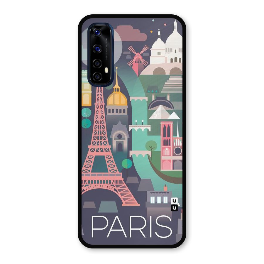 Pink Cute Tower Metal Back Case for Realme Narzo 20 Pro