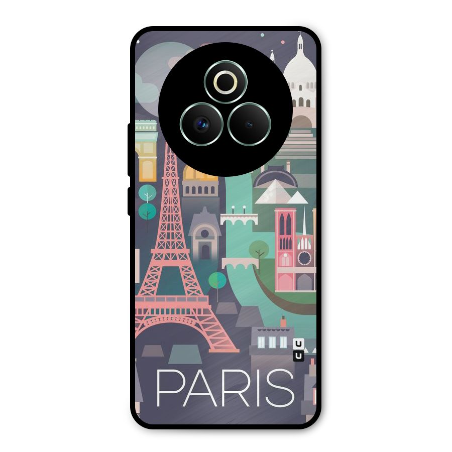 Pink Cute Tower Metal Back Case for Realme P3 Pro