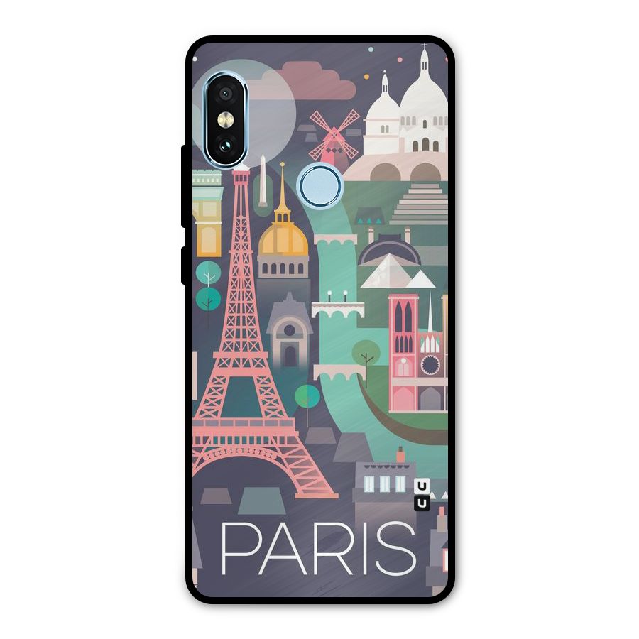 Pink Cute Tower Metal Back Case for Redmi Note 5 Pro