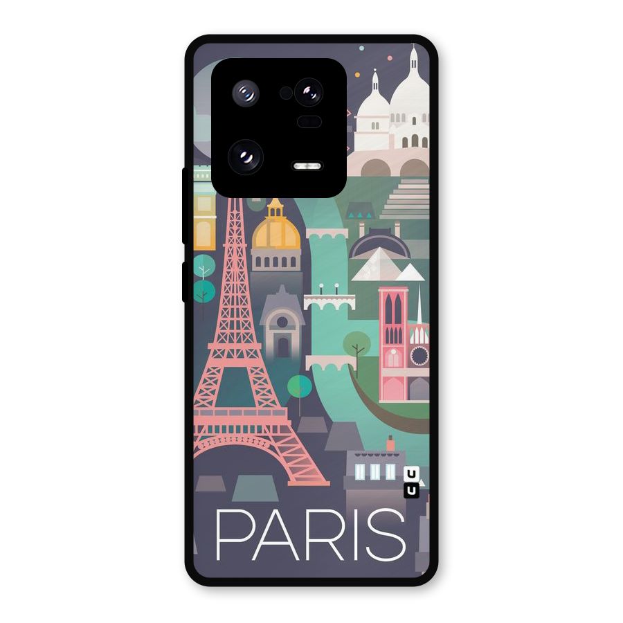Pink Cute Tower Metal Back Case for Xiaomi 13 Pro