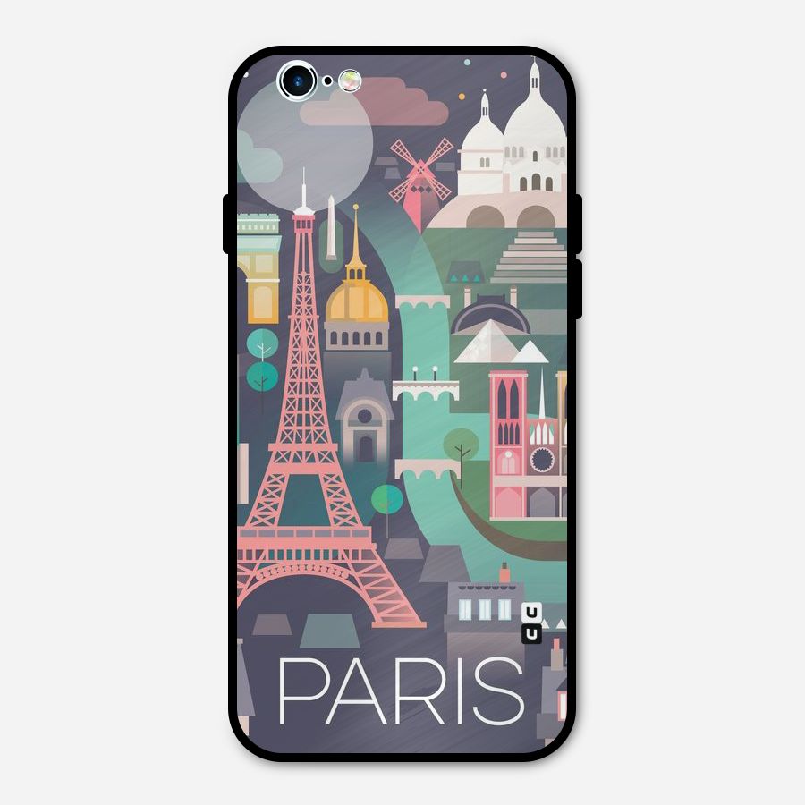 Pink Cute Tower Metal Back Case for iPhone 6 6s