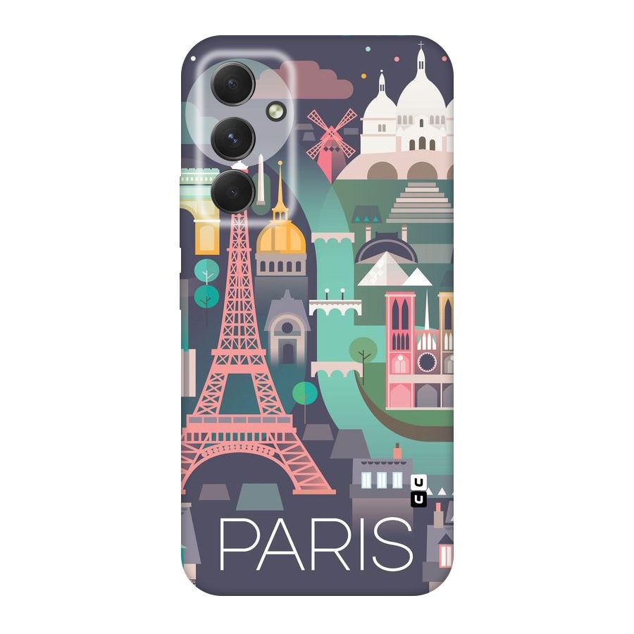 Pink Cute Tower Original Polycarbonate Back Case for Galaxy A54