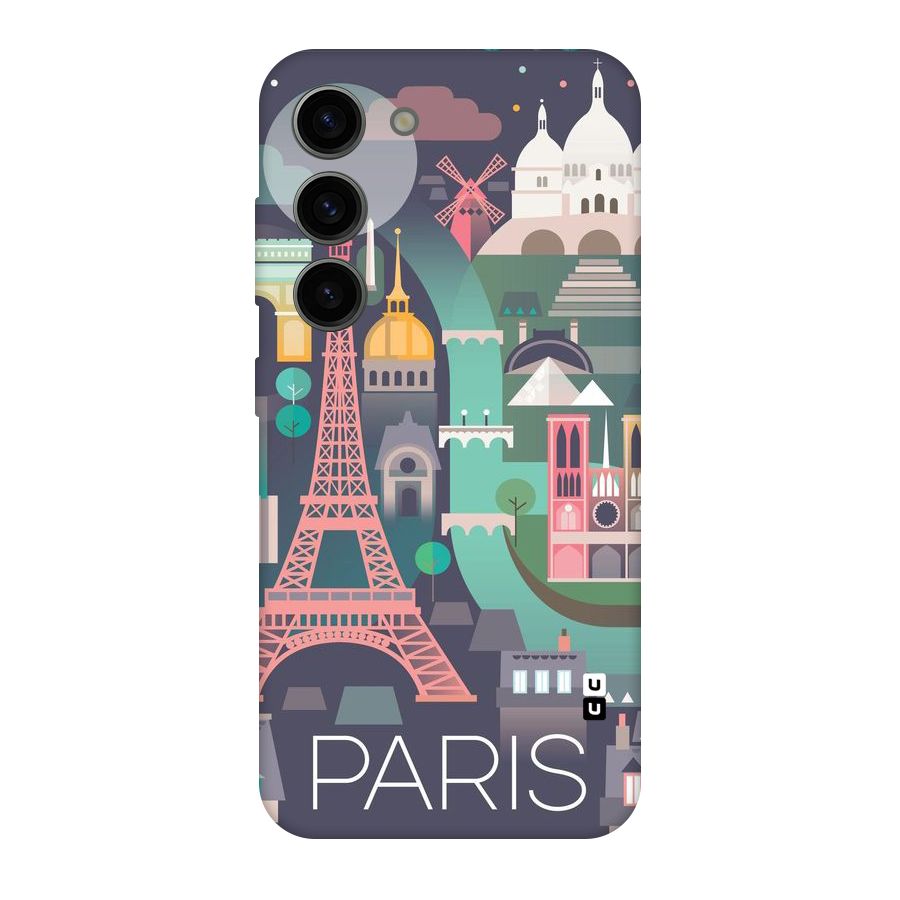 Pink Cute Tower Original Polycarbonate Back Case for Galaxy S23