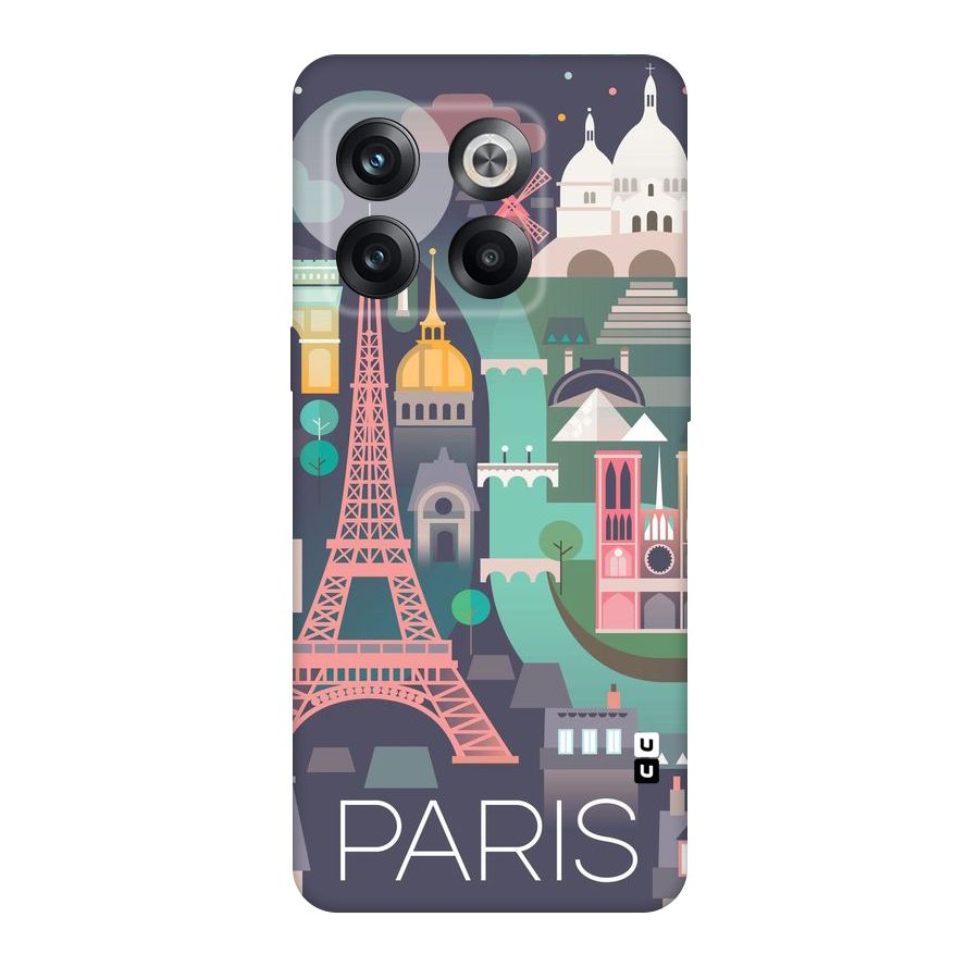 Pink Cute Tower Original Polycarbonate Back Case for OnePlus 10T