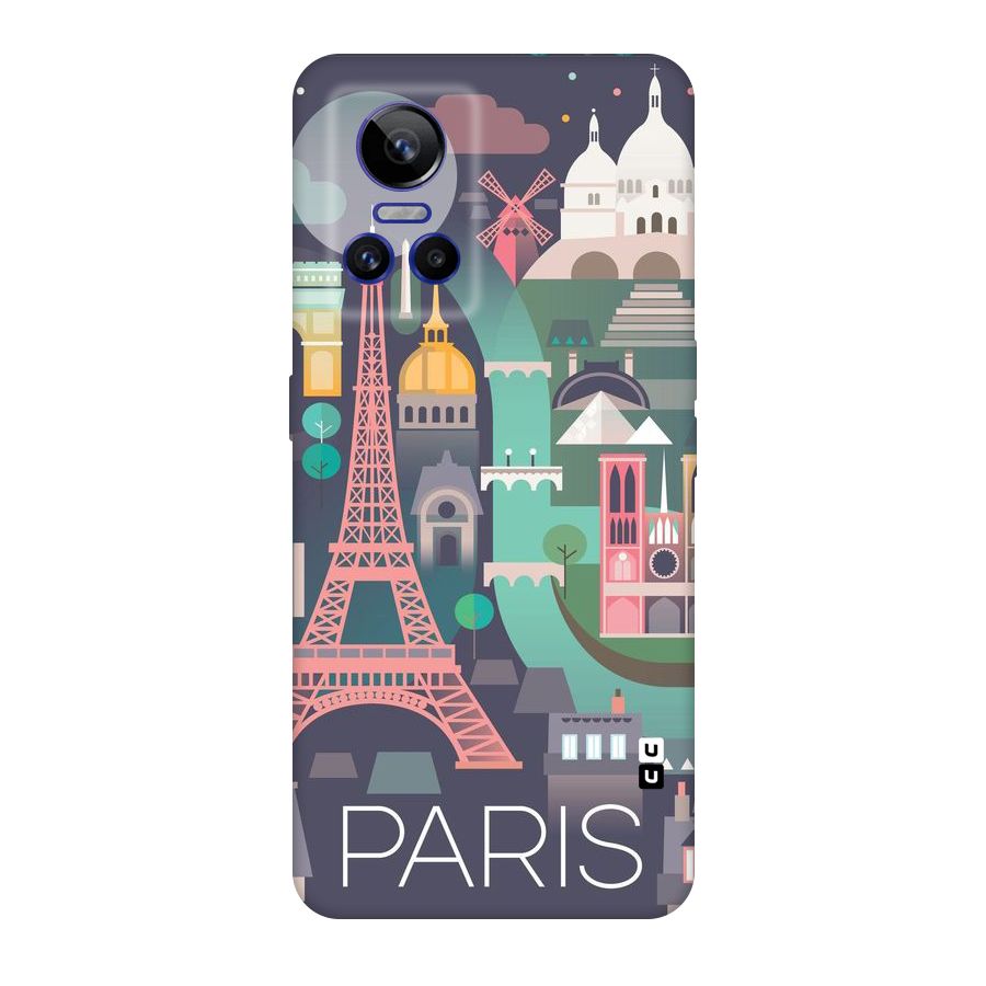 Pink Cute Tower Original Polycarbonate Back Case for Realme GT Neo 3